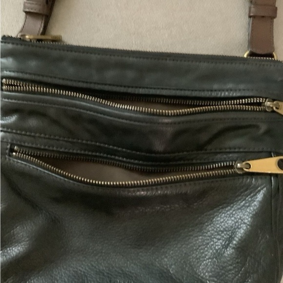 Vintage Fossil Women's Black  Leather Crossbody Shoulder bag Medium G1 - Picture 3 of 12